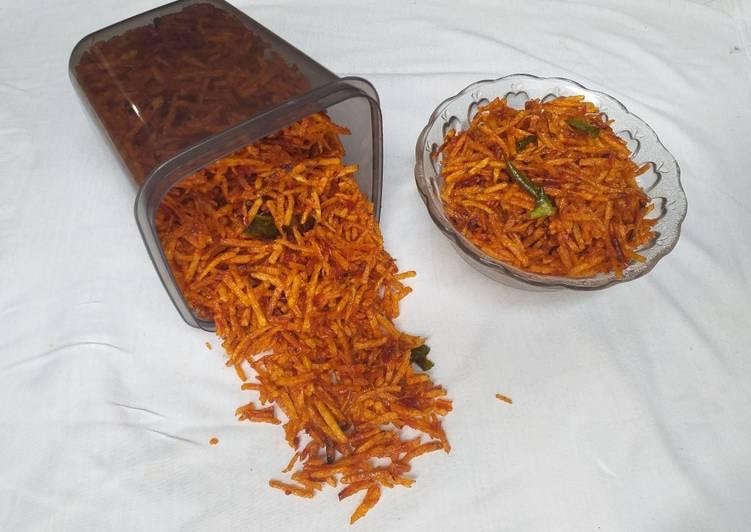 Kering Kentang Mustofa Pedas Manis Kriuk foto resep utama