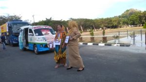 Memeriahkan HUT RI ke -74 BNNK Ikut Serta Dalam Pawai Pembangunan Tingkat Kab. Gorontalo Utara