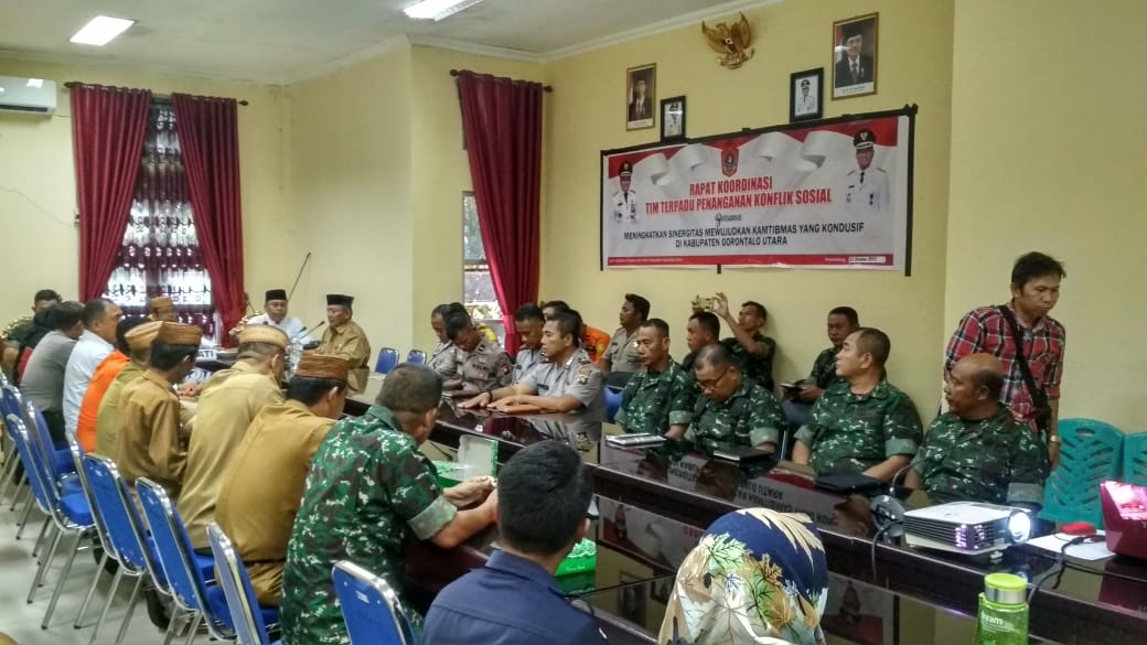 BNN Kab. Gorontalo Utara Hadir Dalam Rapat Koordinasi Tim Terpadu Penanganan Konflik Sosial BNN Kab. Gorontalo Utara Hadir Dalam Rapat Koordinasi Tim Terpadu Penanganan Konflik Sosial