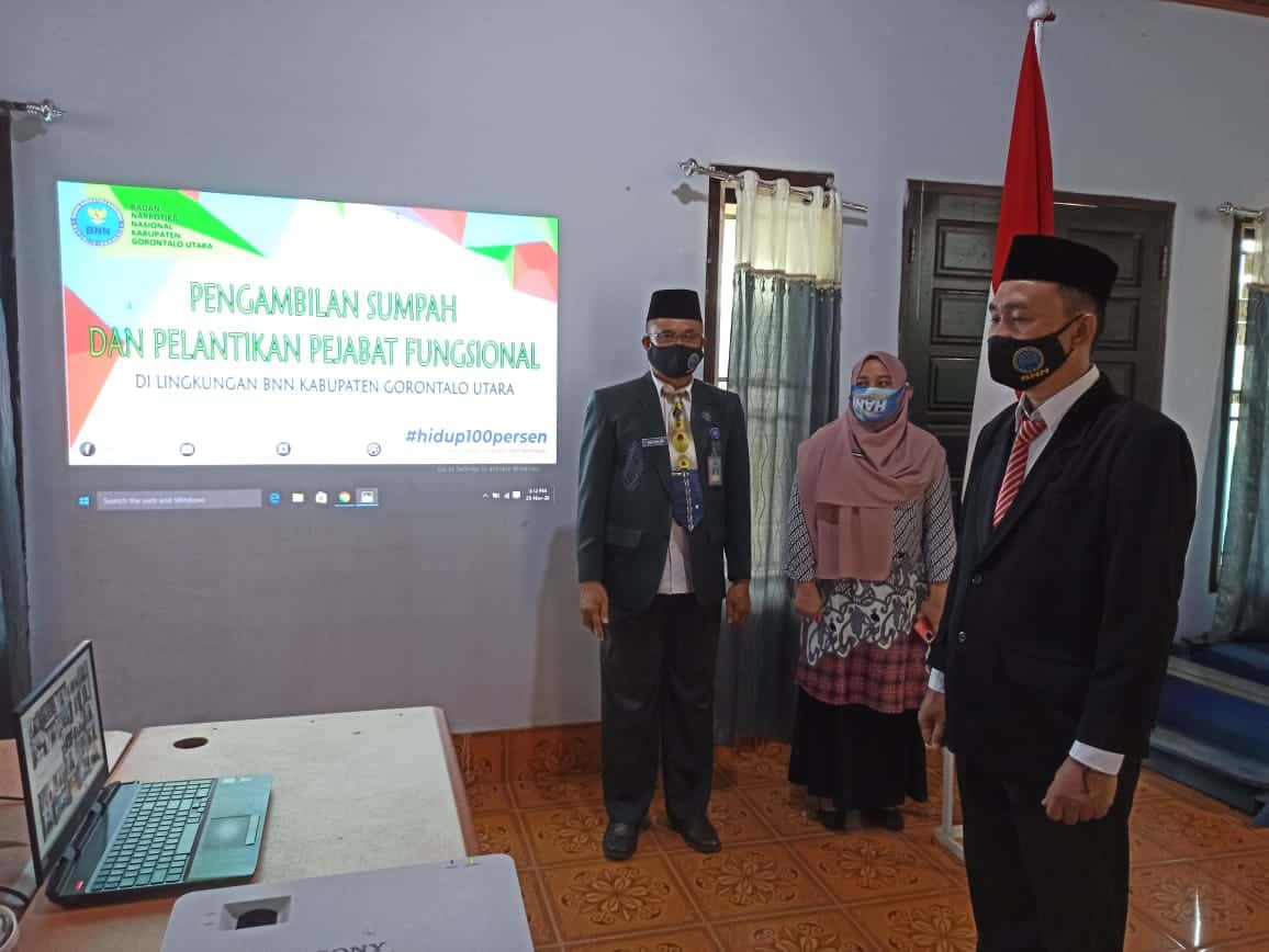 BNN RI Melaksanakan Pengambilan Sumpah dan Pelantikan dalam Jabatan Fungsional Secara Virtual BNN RI Melaksanakan Pengambilan Sumpah dan Pelantikan dalam Jabatan Fungsional Secara Virtual