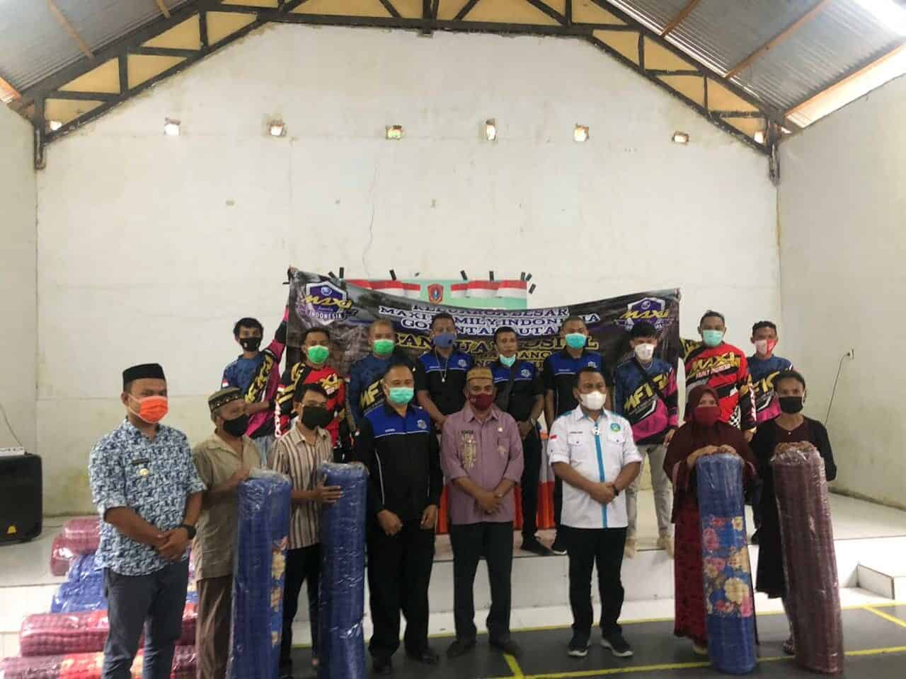 Peduli Banjir, BNNK Gorontalo Utara Bersama Maxi Family Gorontalo Utara Sambangi Para Korban