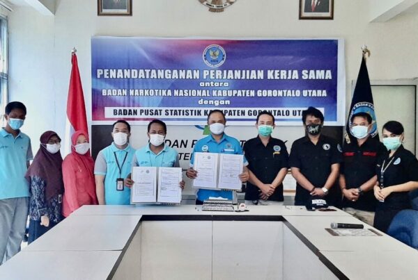 Wujudkan Sinergitas dalam Pemberantasan Narkotika, BNN Kab. Gorontalo Utara Jalin Kerja Sama Dengan BPS