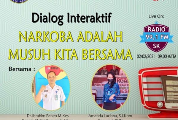 Dialog Interaktif Bersama Radio SKFM, Dr. Ibrahim Paneo M.Kes : Narkoba Adalah Musuh Kita Bersama