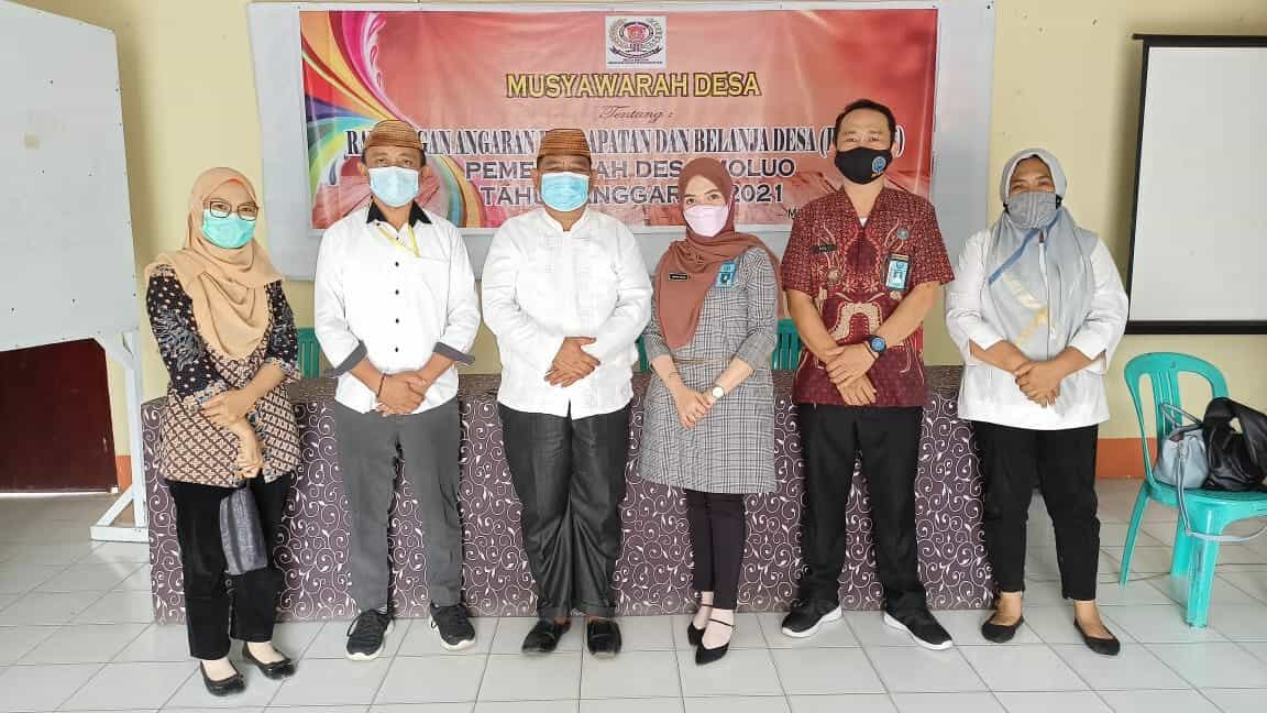 BNNK Gorontalo Utara Sambangi Kantor Desa Moluo,