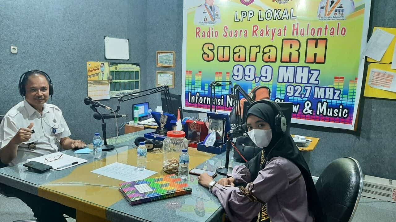 Melalui Siaran Radio Lokal, BNNK Gorontalo Utara Serukan “Yang Muda Berprestasi, Tanpa Zat Adiktif”