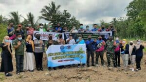 BNNK Gorontalo Utara Kampanyekan Hidup 100 Persen Dengan Penanaman Pohon