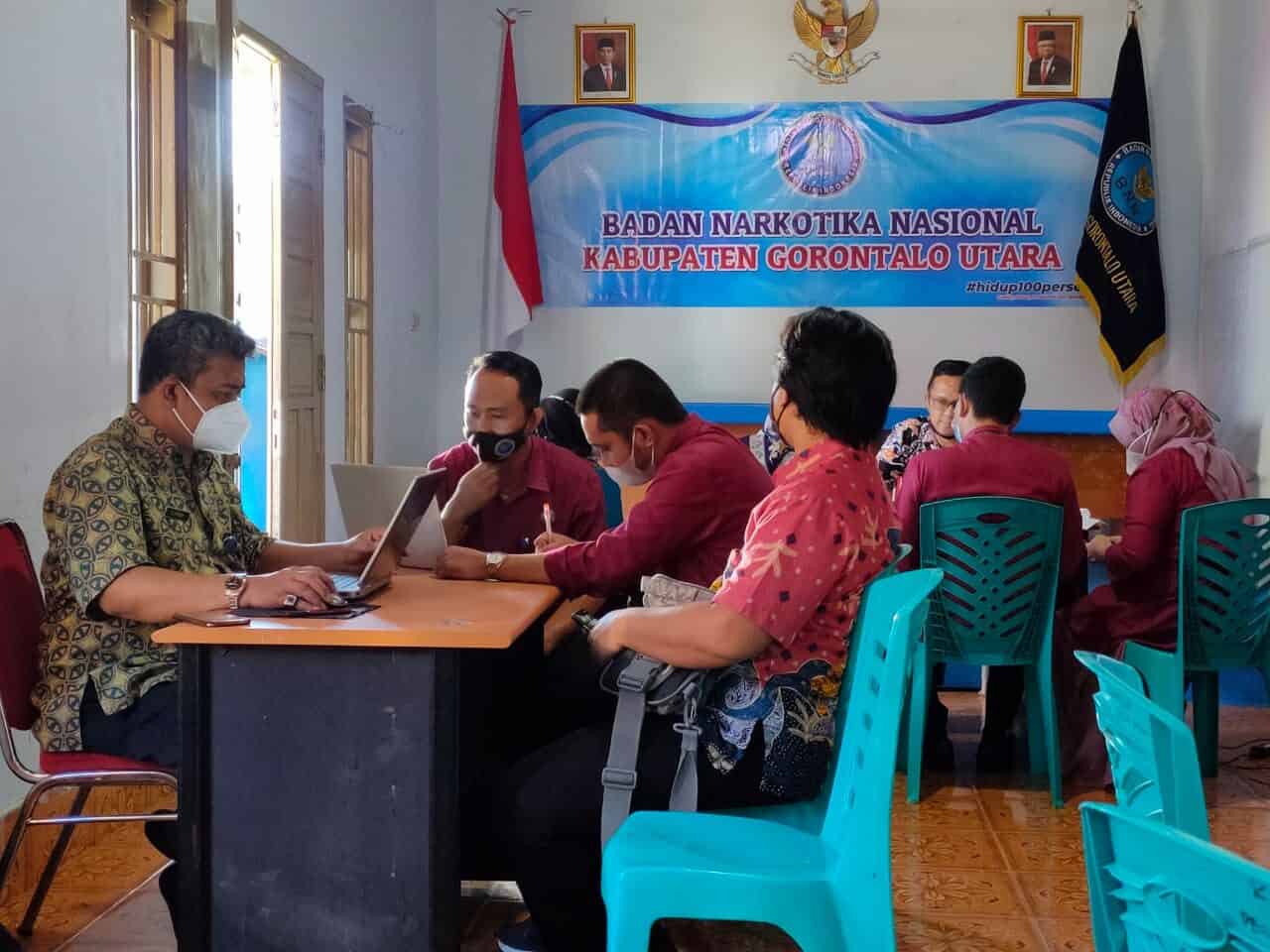 BNN Kab. Gorontalo Utara Kedatangan Tim Audit Inspek