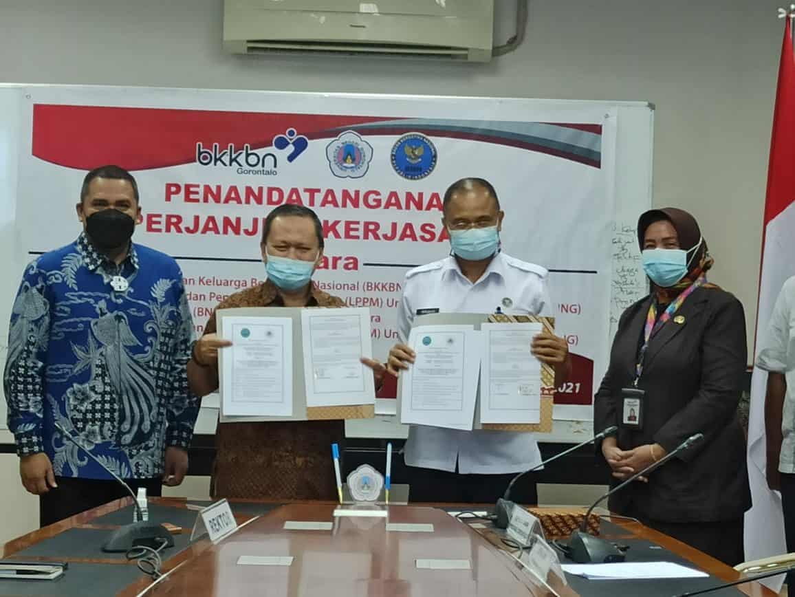 Bangun Sinergitas Wujudkan Gorontalo Bersinar, BNN Kab. Gorontalo Utara Jalin Kerja Sama Dengan LPPM UNG