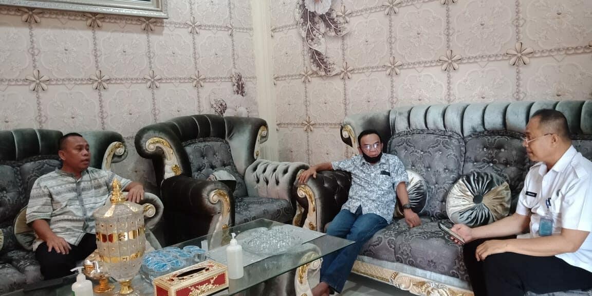 Bertemu Sekda Ridwan Yasin, Kepala BNN Kab. Gorontalo Utara Koordinasikan Rencana Kerja Sama, dan Acara Puncak Peringatan HANI 2021