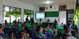 Sinergi Berantas Penyalahgunaan Narkotika, BNN Kab. Gorontalo Utara Sosialisasikan P4GN Pada Prajurit Kompi Senapan A/713