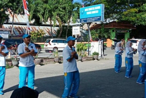 Bangkitkan Semangat War On Drugs, BNN Kab. Gorontalo Utara Ikut Lomba Senam Jelang Peringatan HANI 2021