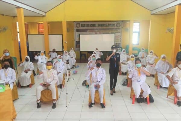 Ciptakan Pemimpin Milenial Tanpa Narkoba, BNN Kab. Gorontalo Utara Sosialisasikan Bahaya Narkoba Pada Kegiatan LDKS SMA Negeri 1