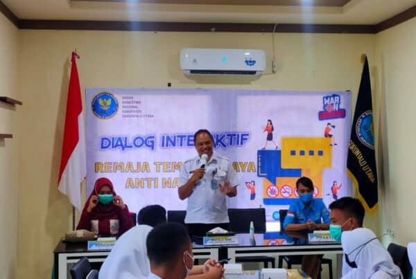 Sasar Kaum Milenial, BNN Kab. Gorontalo Utara Gelar Dialog Interkatif Pembentukkan Remaja Teman Sebaya Anti Narkoba