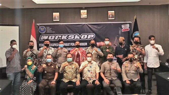 Siap Wujudkan Kab/Kota Tanggap Ancaman Narkoba, BNN Kab. Gorontalo Utara Gelar Workhop Peningkatan Kapasitas Penegak Hukum