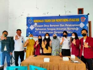 Pantau Kesiapan Desa Bersinar, BNN Kab. Gorontalo Utara Kumpulkan Seluruh Kordes