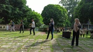 Bersama Mahasiswa KKN UNG 2021, BNN Kab. Gorontalo Utara Kampanyekan “War on Drugs” Melalui Kegiatan Senam Sehat