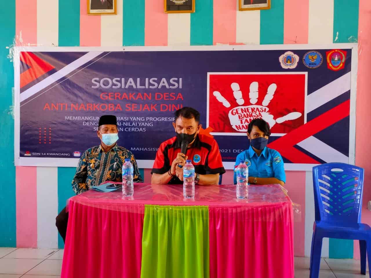 Giliran SDN 14 Kwandang Mendapatkan Kunjungan Dari Mahasiswa KKN Tematik UNG dan BNN Kab. Gorontalo Utara