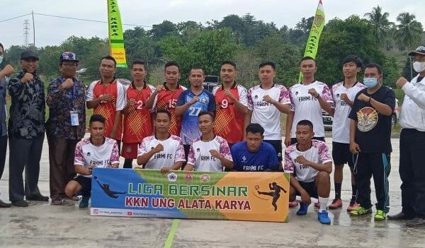 Diikuti 9 Tim, Mahasiswa KKN Tematik UNG Bersama BNN Kab. Gorontalo Utara Menggelar Turnamen Futsal