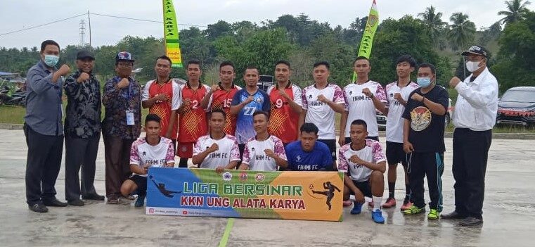 Diikuti 9 Tim, Mahasiswa KKN Tematik UNG Bersama BNN Kab. Gorontalo Utara Menggelar Turnamen Futsal