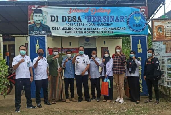BNN RI Kagum Dengan Program Mahasiswa KKN Tematik UNG Yang Turut Mensukseskan Program IBM
