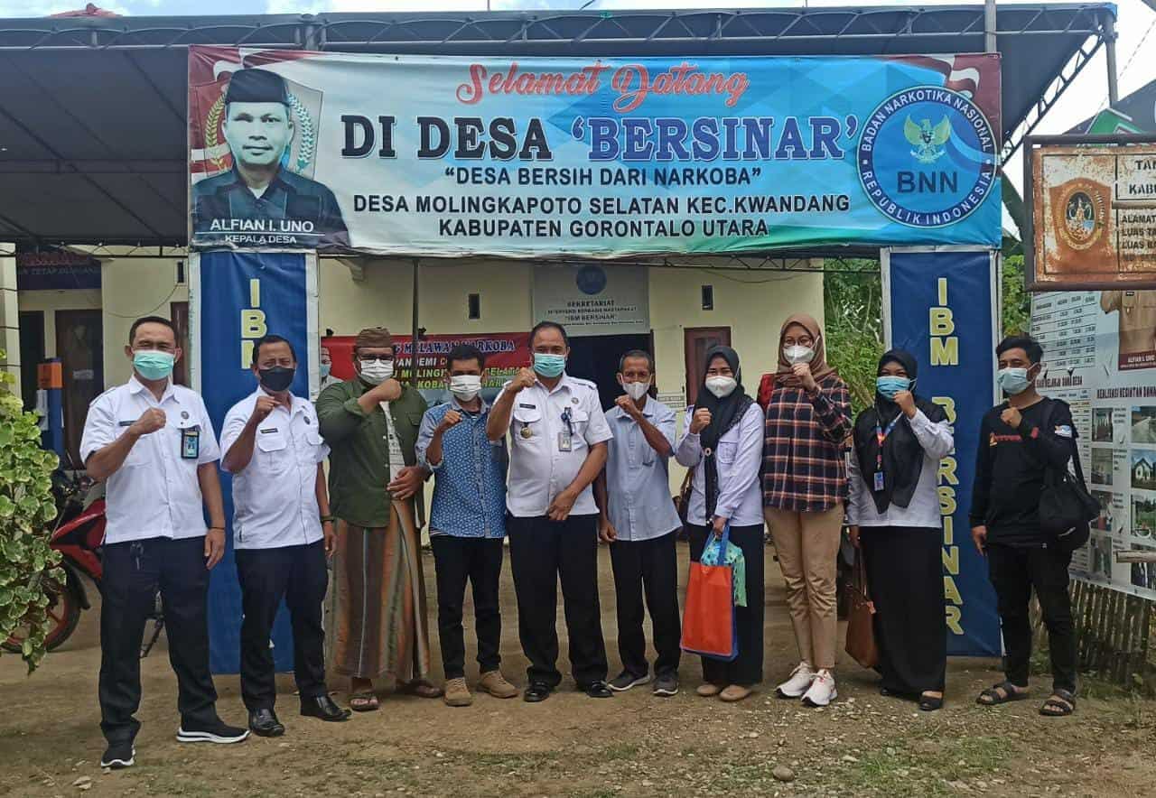 BNN RI Kagum Dengan Program Mahasiswa KKN Tematik UNG Yang Turut Mensukseskan Program IBM