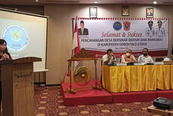 BNN Kab. Gorontalo Utara Sukses Gelar Rapat Konsolidasi Kebijakan Kota Tanggap Ancaman Narkoba Pada Sektor Kelembagaan