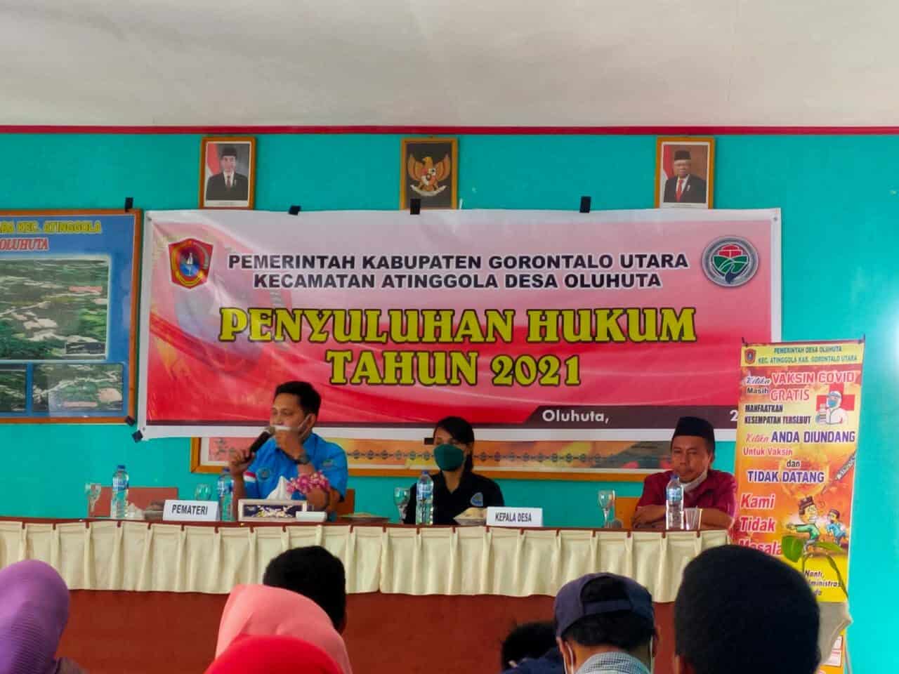 BNN Kab. Gorontalo Utara Berikan Penyuluhan Hukum Pada Masyarakat Atinggola