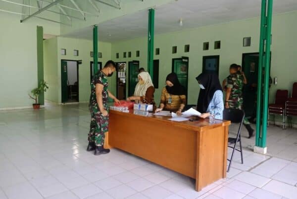 Sebanyak 40 Prajurit YONIF 715/MTL Jalani Test Urine Usai Sosialisasi P4GN