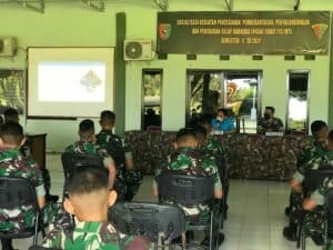 Sebanyak 40 Prajurit YONIF 715/MTL Jalani Test Urine Usai Sosialisasi P4GN