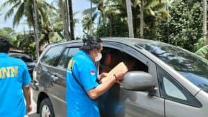 Wujudkan Mudik Bersinar, BNN Kabupaten Gorontalo Utara Gelar Test Urine Bagi Para Sopir