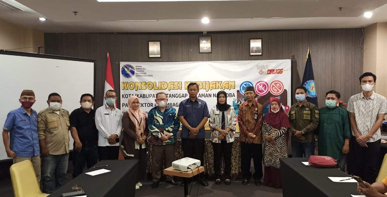 Ir. Sukandar,M.M Membuka Acara Konsolidasi Kebijakan Kabupaten Gorontalo Utara Tanggap Ancaman Narkoba