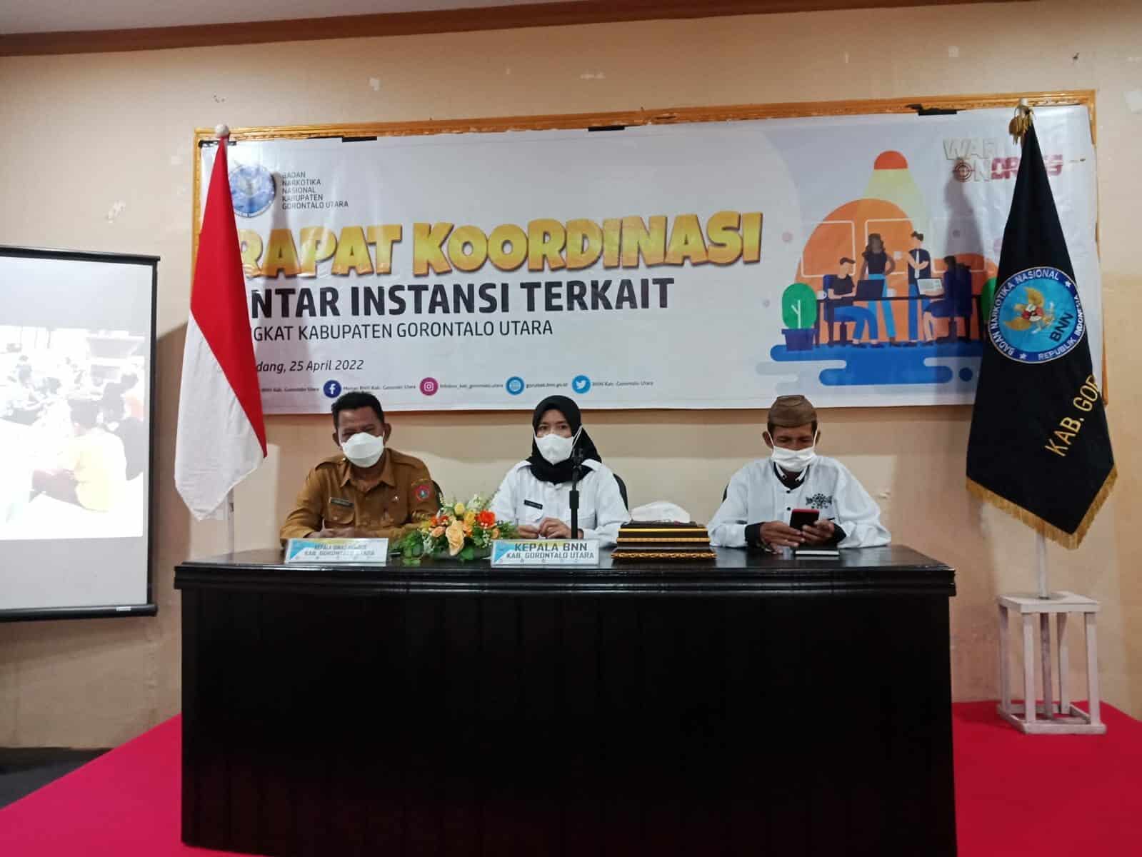 Maksimalkan Peran Unit IBM, BNN Kabupaten Gorontalo Utara Gelar Rapat Koordinasi