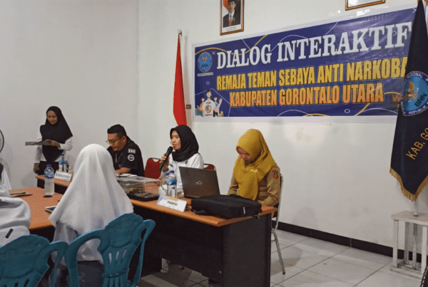 Ciptakan Generasi Bersinar, BNN Kab. Gorontalo Utara Gelar Dialog Interaktif Remaja Teman Sebaya Anti Narkoba