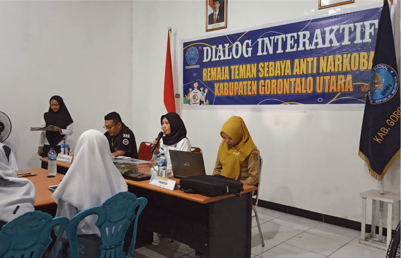Ciptakan Generasi Bersinar, BNN Kab. Gorontalo Utara Gelar Dialog Interaktif Remaja Teman Sebaya Anti Narkoba