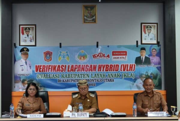 Kepala BNN Kabupaten Gorontalo Utara Ismiyati Rustam Tuna, SKM.,M.Kes Turut Hadir Dalam Verifikasi dan Evaluasi Kabupaten LayaK Anak Tahun 2022