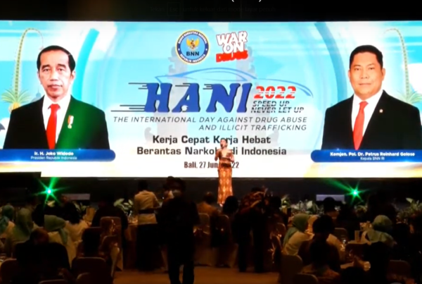 Kepala BNN Kabupaten Gorontalo Utara Beserta Seluruh Pegawai Mengikuti Peringatan HANI 2022 Secara Virtual