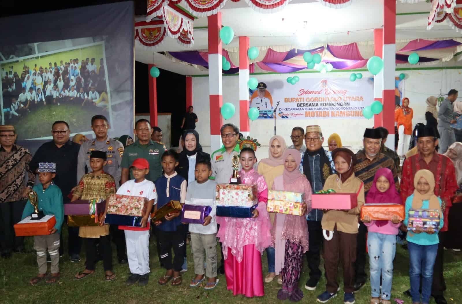 Kepala BNN Kabupaten Gorontalo Utara Hadir Dalam Pembukaan Program Motabi Kambungu Kecamatan Biau