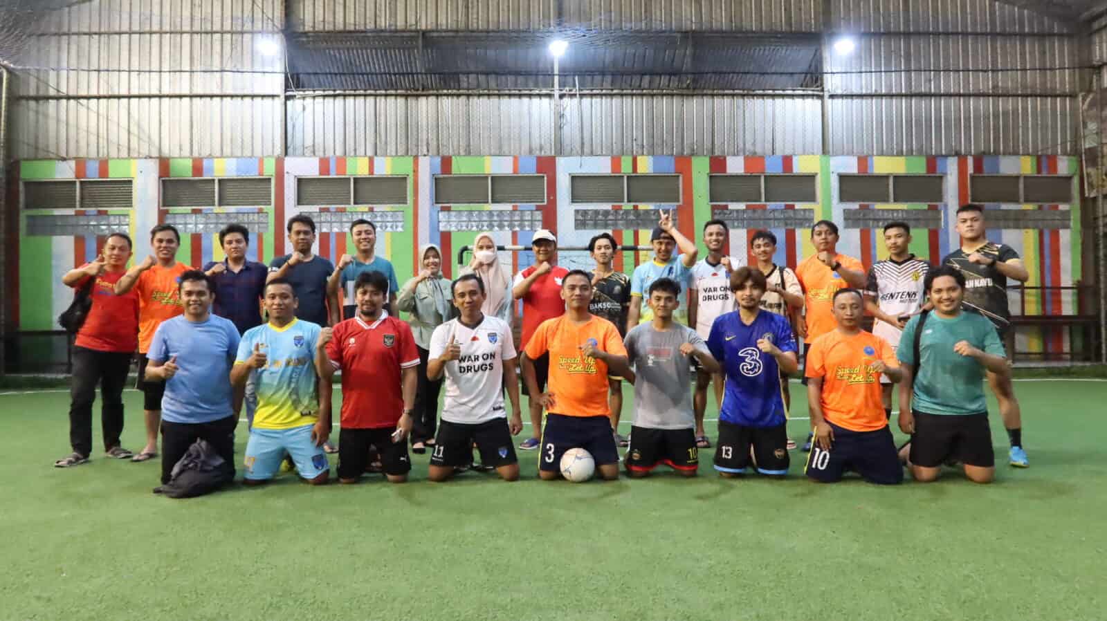 Jalin Silaturahmi, BNN Kabupaten Gorontalo Utara Gelar Tanding Futsal