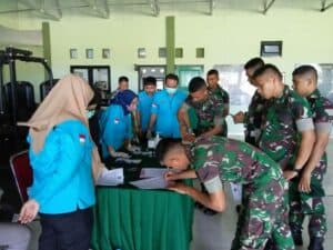 Cegah Penyalahgunaan Narkotika, YONIF 715/MTL Gelar Sosialisasi P4GN dan Test Urine