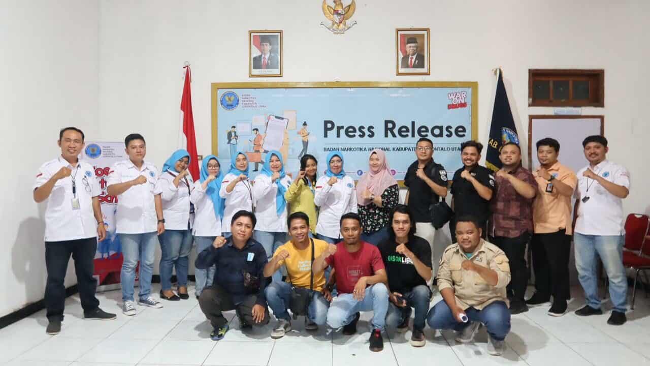 BNNK Gorontalo Utara Gelar Press Release Akhir Tahun 2022