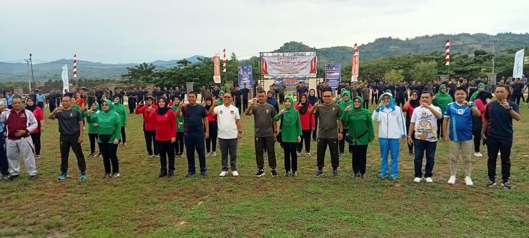 Pra HANI 2023, BNNK Gorontalo Utara Gelar Senam Sehat Bersama Forkopimda Pra HANI 2023, BNNK Gorontalo Utara Gelar Senam Sehat Bersama Forkopimda