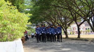 Semarak HUT RI 78, BNNK Gorontalo Utara Mengikuti Lomba Gerak Jalan