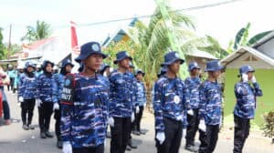 Semarak HUT RI 78, BNNK Gorontalo Utara Mengikuti Lomba Gerak Jalan