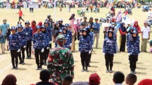 Semarak HUT RI 78, BNNK Gorontalo Utara Mengikuti Lomba Gerak Jalan