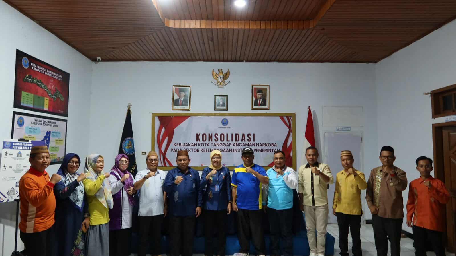 Rapat Konsolidasi Kebijakan Kota Tanggap Ancaman Narkotika Pemerintah Gorontalo Utara