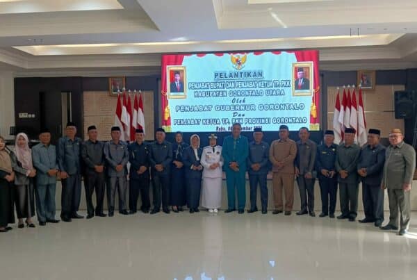 Kepala BNN Kabupaten Gorontalo Utara Hadir dalam Pelantikan Plt Bupati Gorontalo Utara