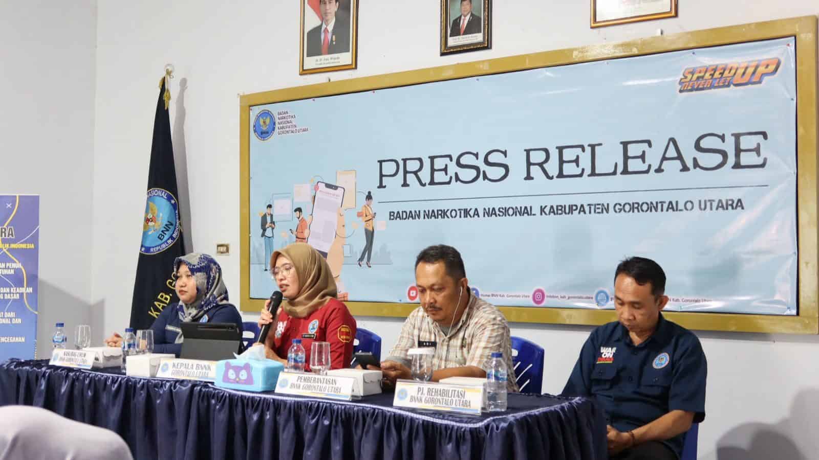 Press Release Akhir Tahun 2023 BNNK Gorontalo Utara