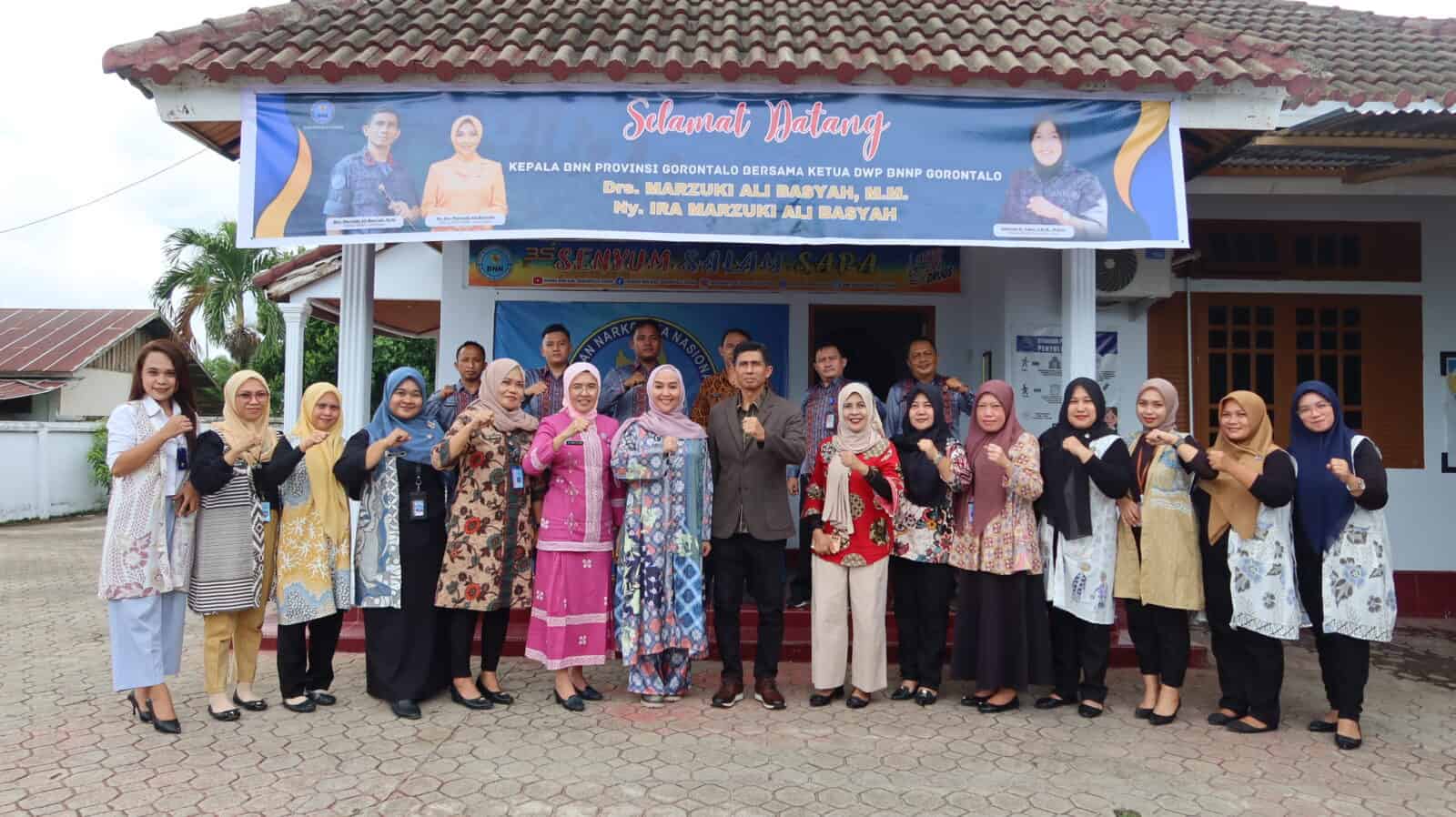 Kunjungan Kepala BNN Provinsi Gorontalo Marzuki Ali Basyah ke BNN Kabupaten Gorontalo Utara