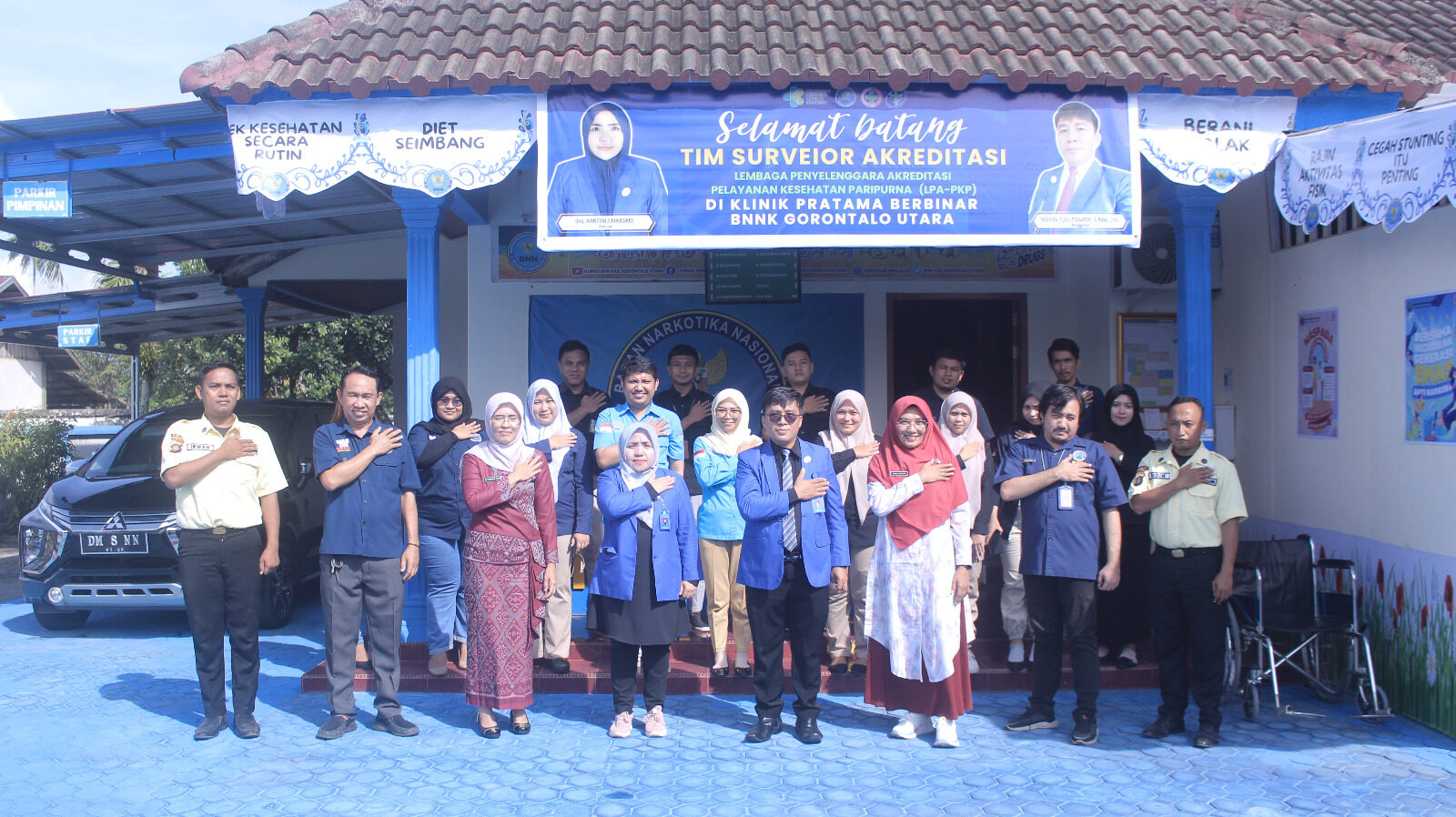 Tingkatkan Pelayanan Klinik Pratama, BNN Kabupaten Gorontalo Utara Mengikuti Akreditasi Klinik oleh LPA PKP
