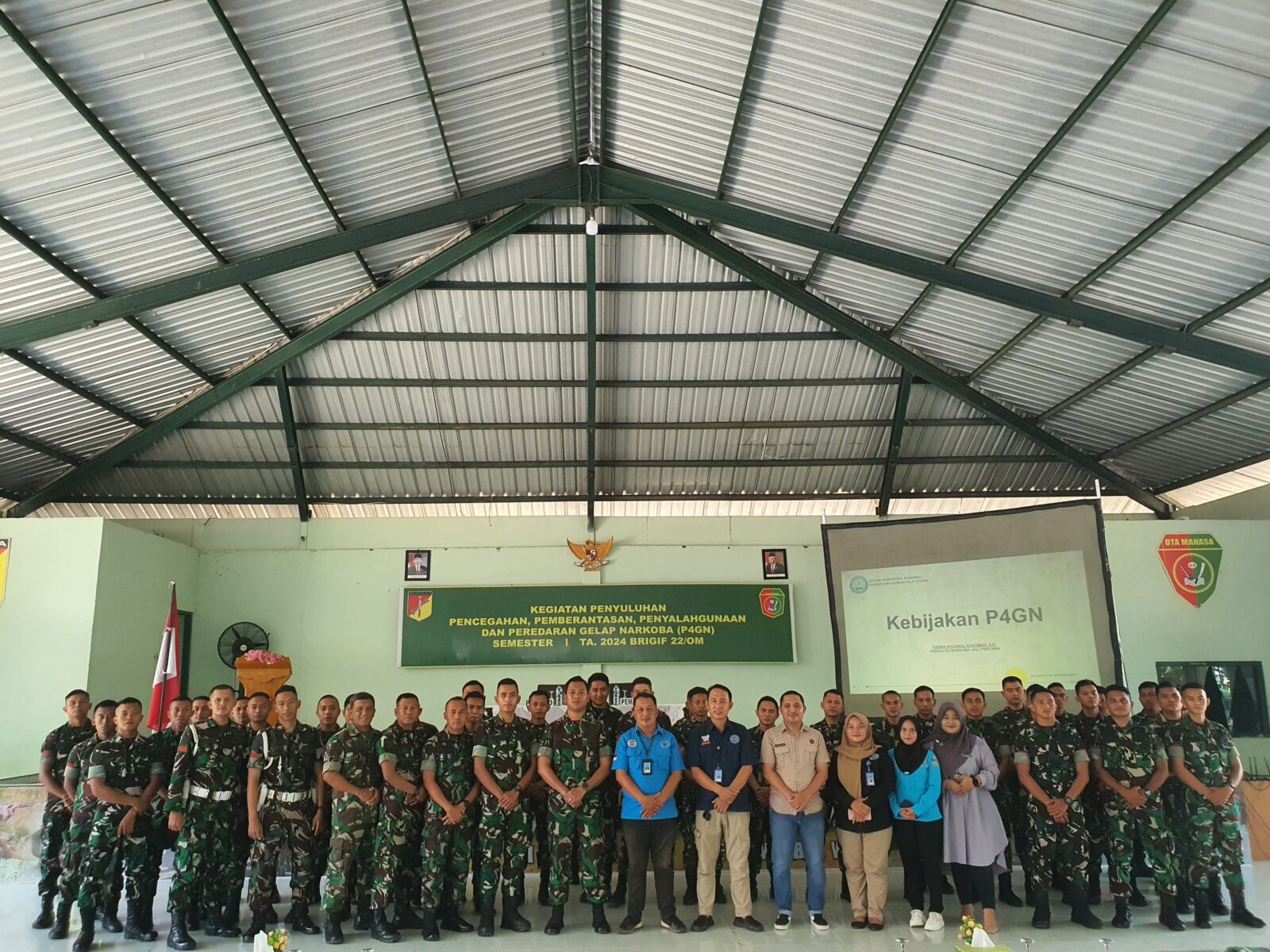 Komitmen Brigif 22/OM dalam Mendukung Program P4GN di Gorontalo Utara